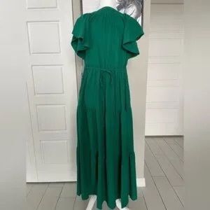 Calvin Klein Emerald Green Maxi Dress
